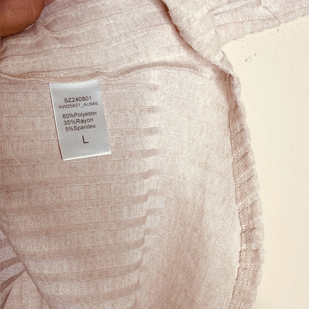 NWT Women’s Short Sleeve Ribbed Top Size L AUTOMET - Picture 9 of 11